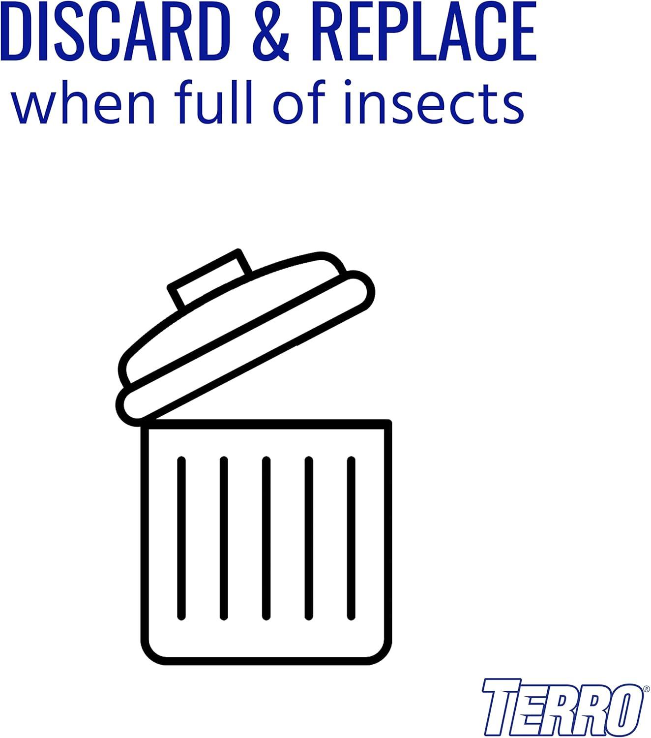 imageTERRO T518 Fly Magnet 16 Total 2 Pack Sticky Fly Trap Indoor Hanging1 Pack
