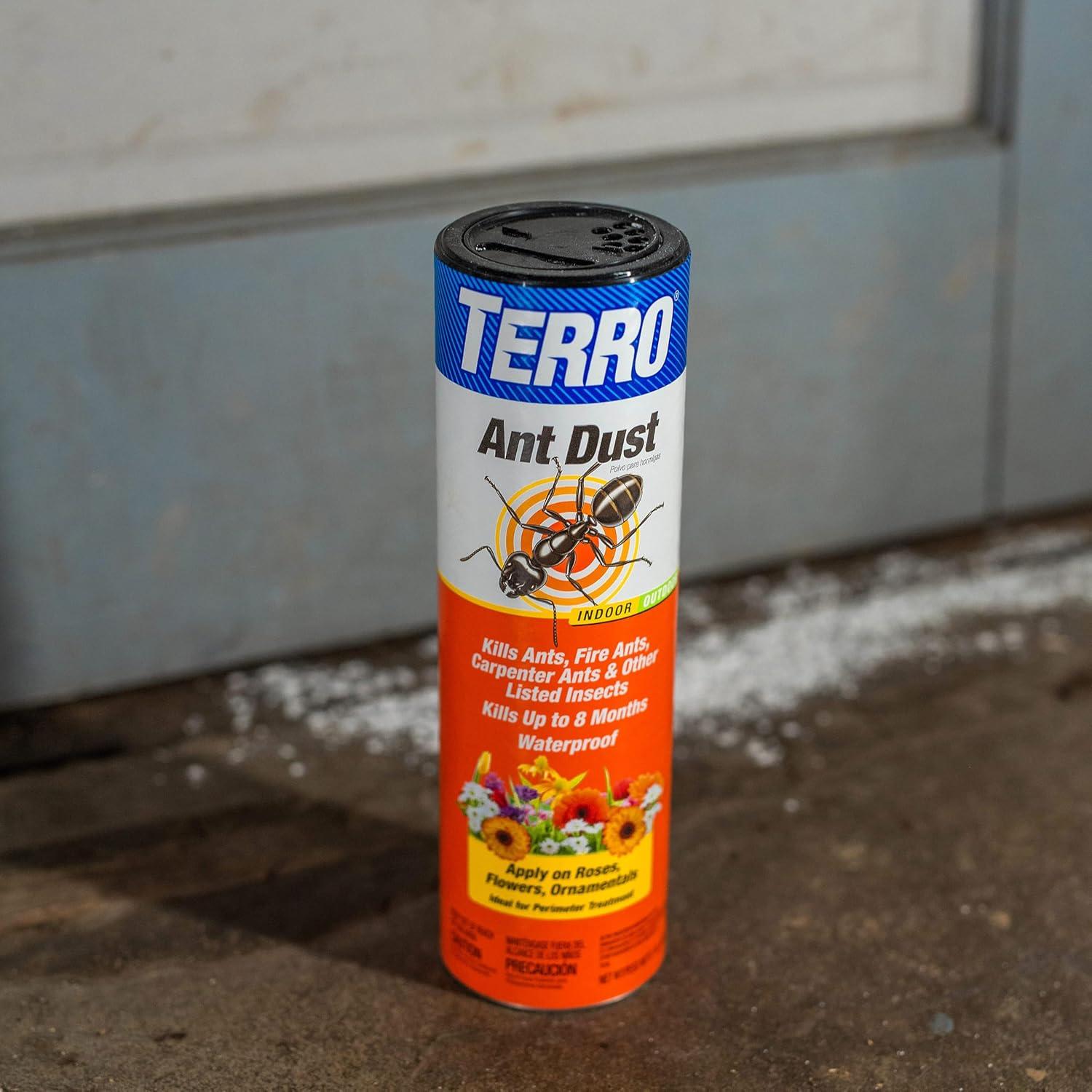 imageTERRO T600 Ant Dust Powder Killer for Indoors and Outdoors  Kills Ants Fire Ants Carpenter Ants Roaches Spiders and Other Insects  1lb1lb