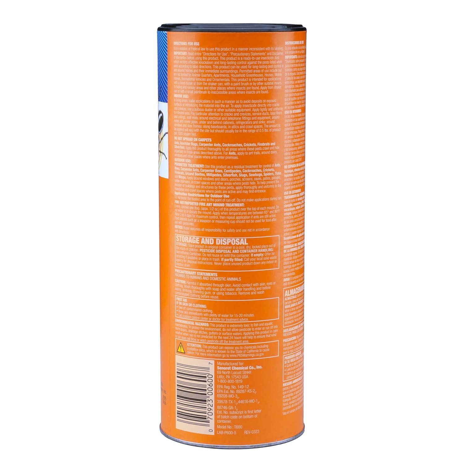 imageTERRO T600 Ant Dust Powder Killer for Indoors and Outdoors  Kills Ants Fire Ants Carpenter Ants Roaches Spiders and Other Insects  1lb1lb