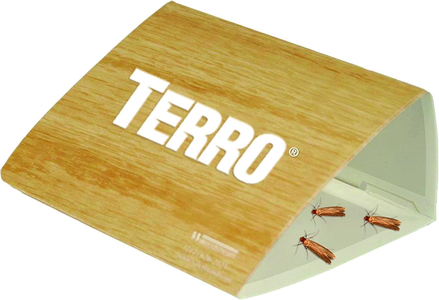 imageTERRO T720 Clothes Moth Alert Traps  2 NonToxic Safe Clothes Moth TrapsPack of 12
