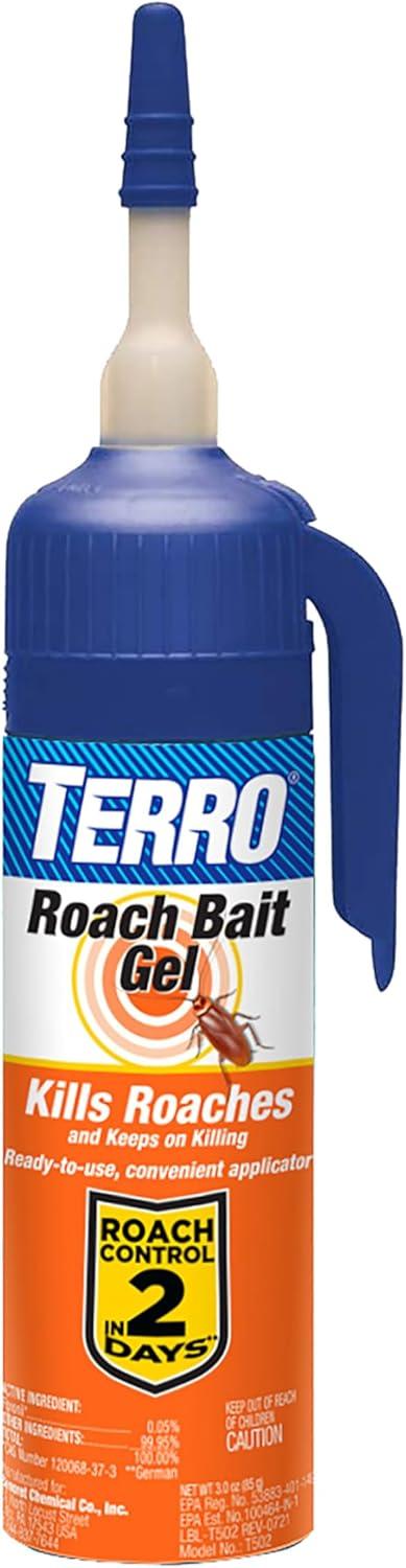 imageTerro T502 ReadytoUse Indoor Cockroach Gel Bait Killer  Kills German American Oriental Roaches 3 oz