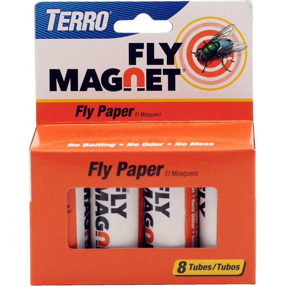 imageTERRO T518 Fly Magnet 16 Total 2 Pack Sticky Fly Trap Indoor Hanging1 Pack