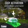 imageTERRO T18046 Outdoor ReadytoUse Liquid Ant Bait Killer and Trap  Kills Common Household Ants  4 Bait Stations4 Bait Stations