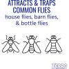 imageTERRO T380 Outdoor Reusable Fly Magnet Fly Trap  Poison Free Trap with Baitwhite
