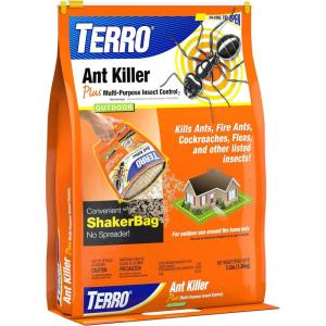 imageTERRO Ant Killer Plus MultiPurpose Insect Control for Outdoors  Kills Fire Ants Fleas Cockroaches and Other Crawling Insects  3lb Shaker Bag  T90161 Pack