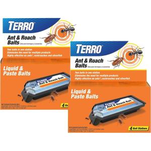 imageTERRO Ant ampamp Roach Bait  Indoor Ant Killer and Roach Killer  T360SR  Attracts and Kills Ants Roaches and Silverfish  2 PackPack of 24
