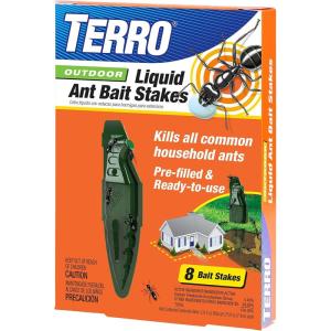 imageTERRO Liquid Ant Baits  T1813  Outdoor ReadytoUse Terro Traps Kills Household Ants 8 Bait Stakes8 Bait Stations